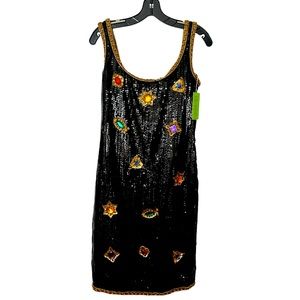 COPY - Vintage 80’s Victor Costa Sequins Jeweled Dress